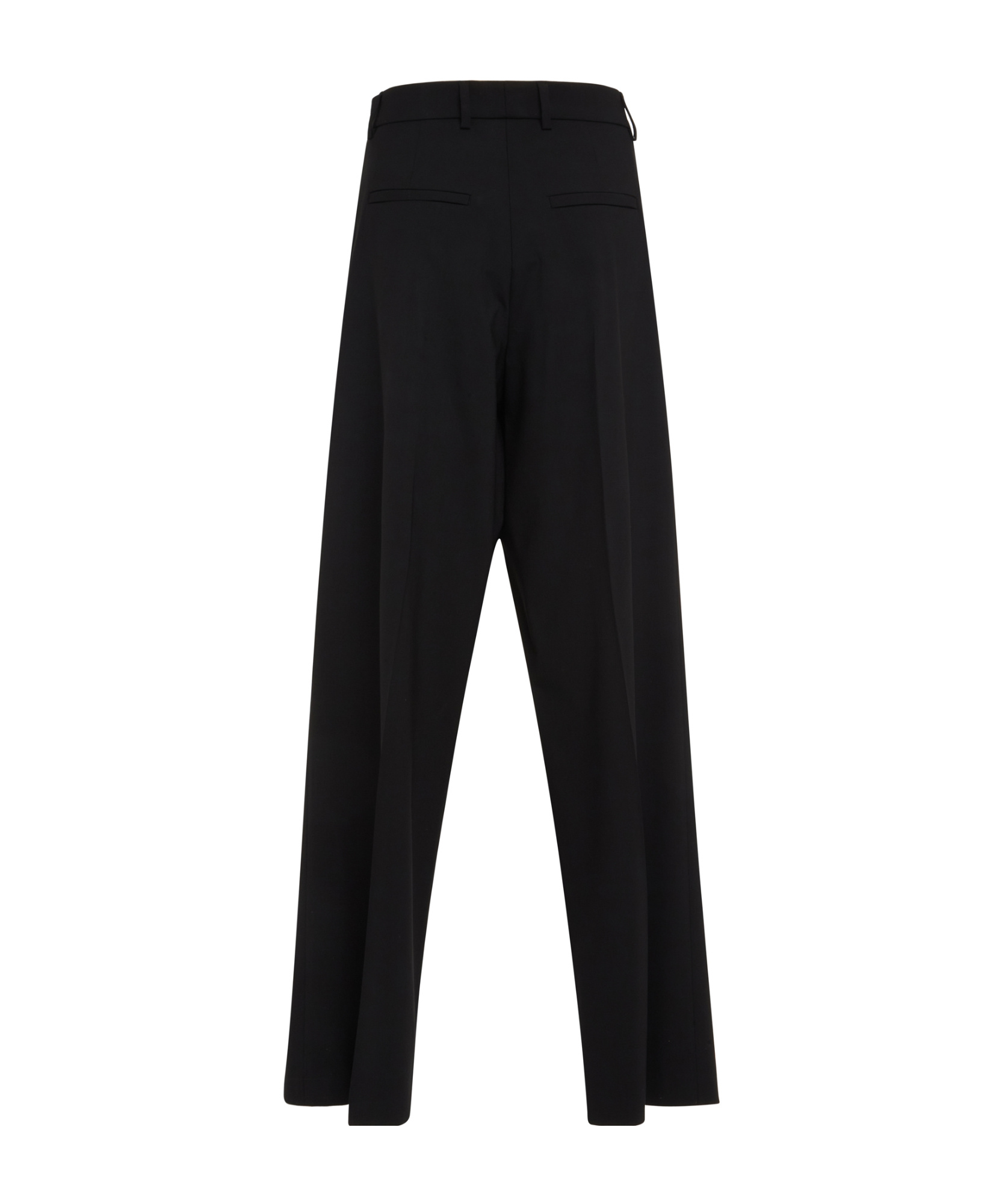 Giuseppe Di Morabito Wool Tailoring High Waist Straight Pants In Black