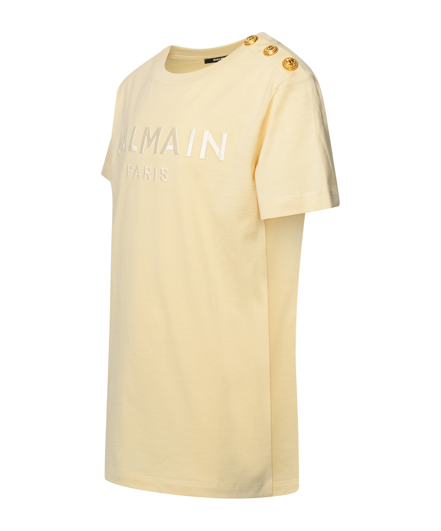 Balmain T-shirt Bottoni In Nude