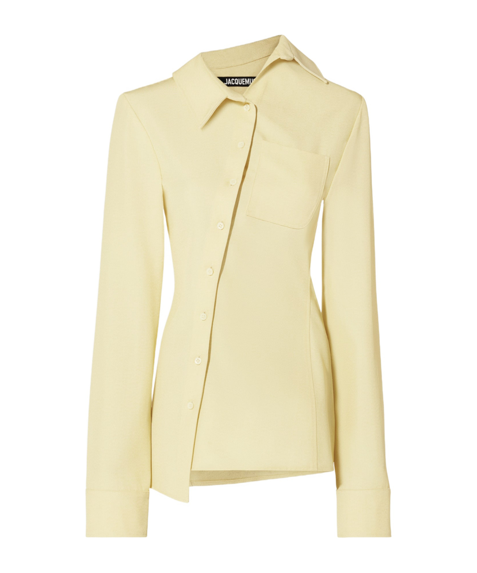 Jacquemus Asymmetric Shirt In Nude