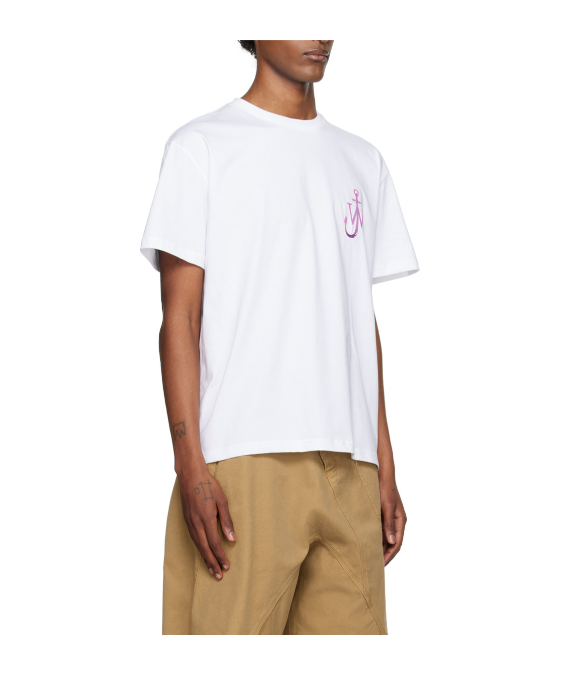 Jw Anderson Naturally Sweet Cotton T-shirt In White