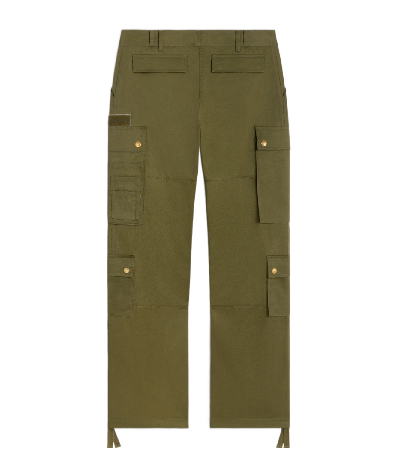 Celine Low-waisted Overalls And Casual Pants In Green