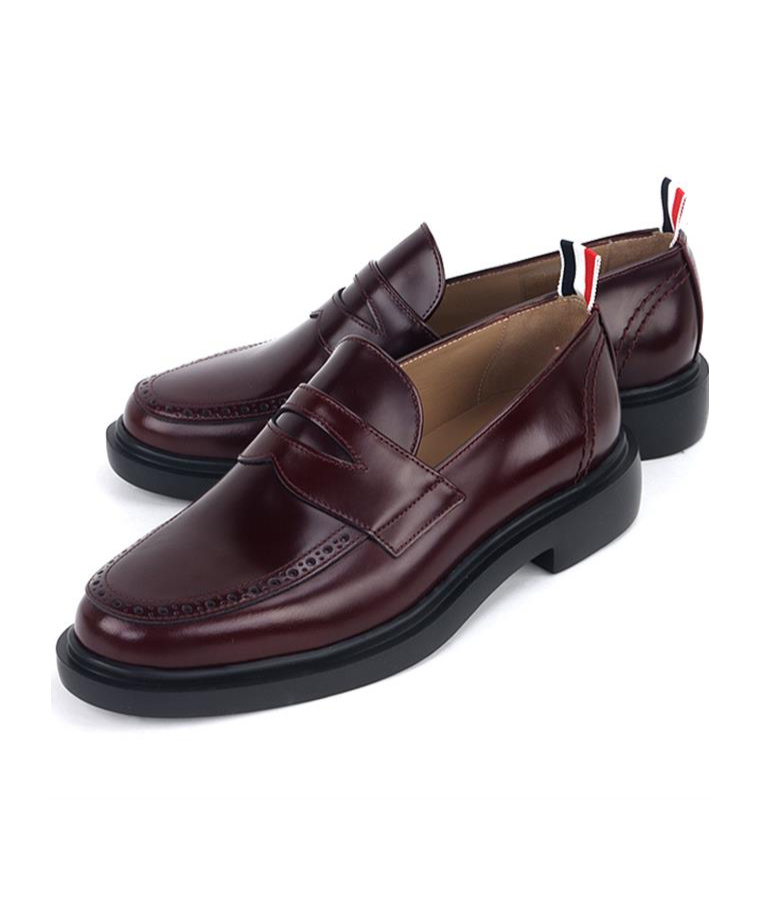 Thom Browne Logo Logo Love Shoes In Black
