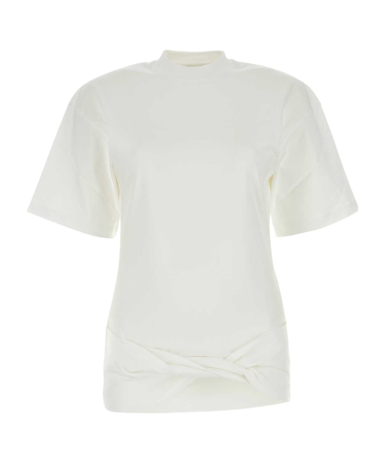 Off-white Arrows-motif Twisted Cotton Shirt In White