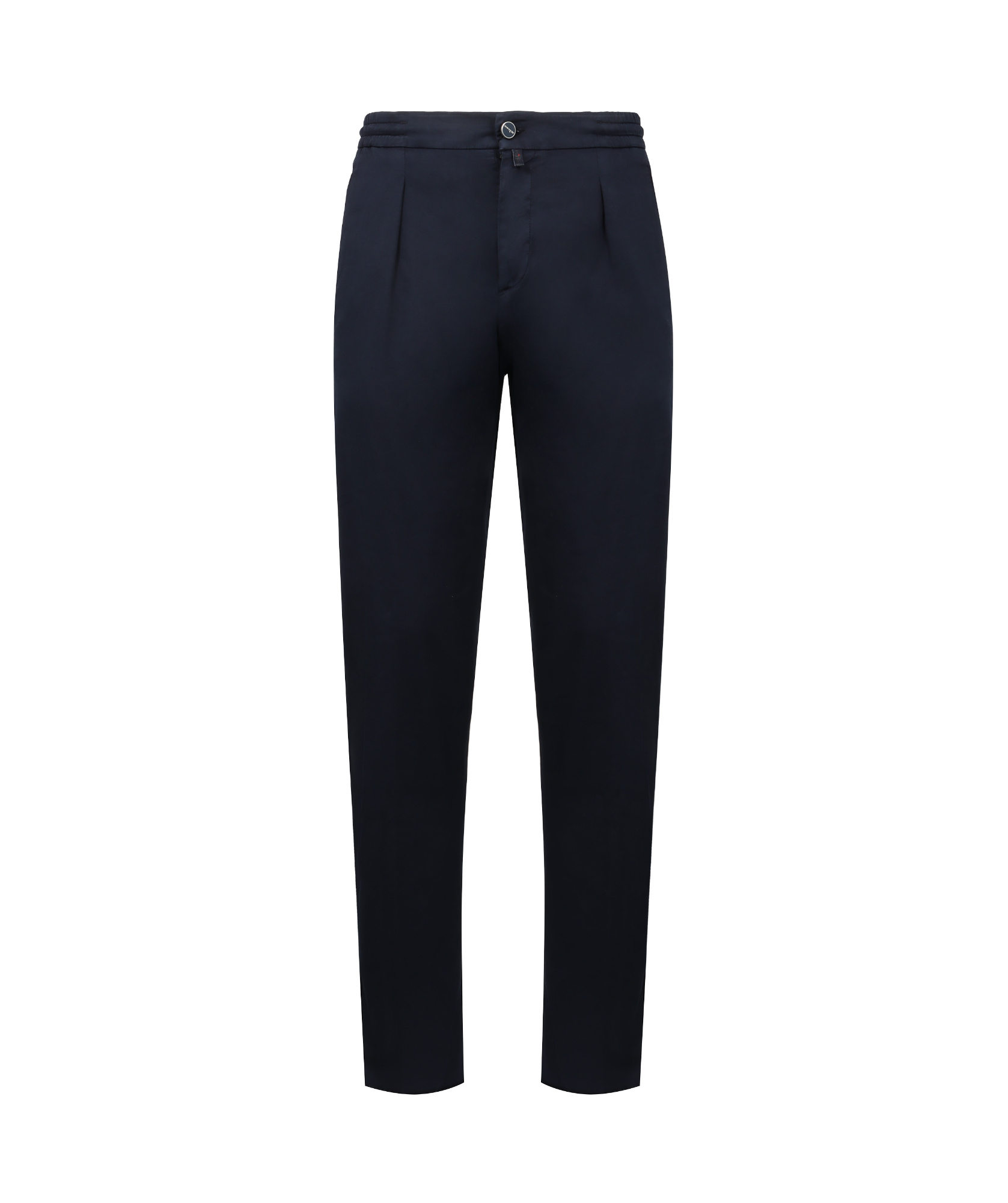 Shop Kiton Pleated Casual Pants In Black