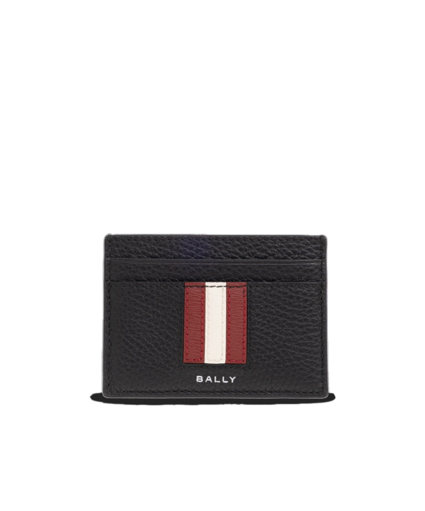 Bally Thar Leather Card Holder In Black