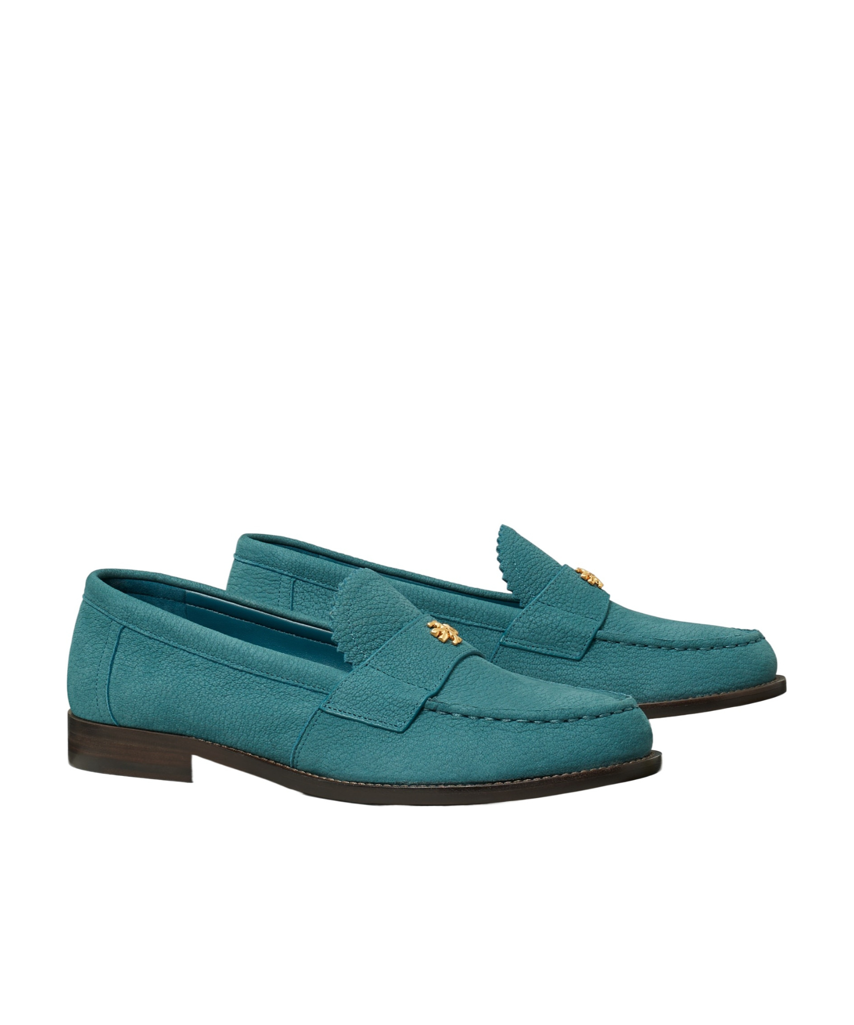 Tory Burch Suede Loafers In Blue