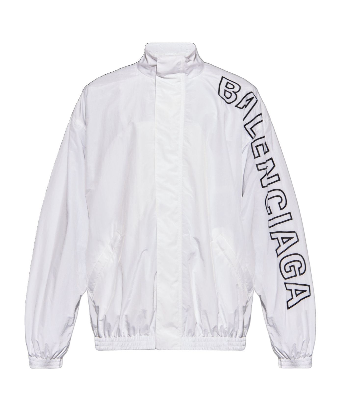 Balenciaga Logo-embroidered Jacket In White