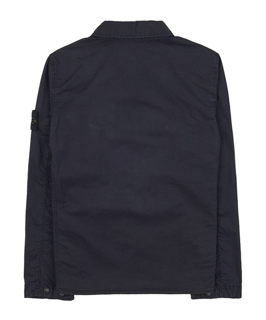 Stone Island Long-sleeved Jacket In Black