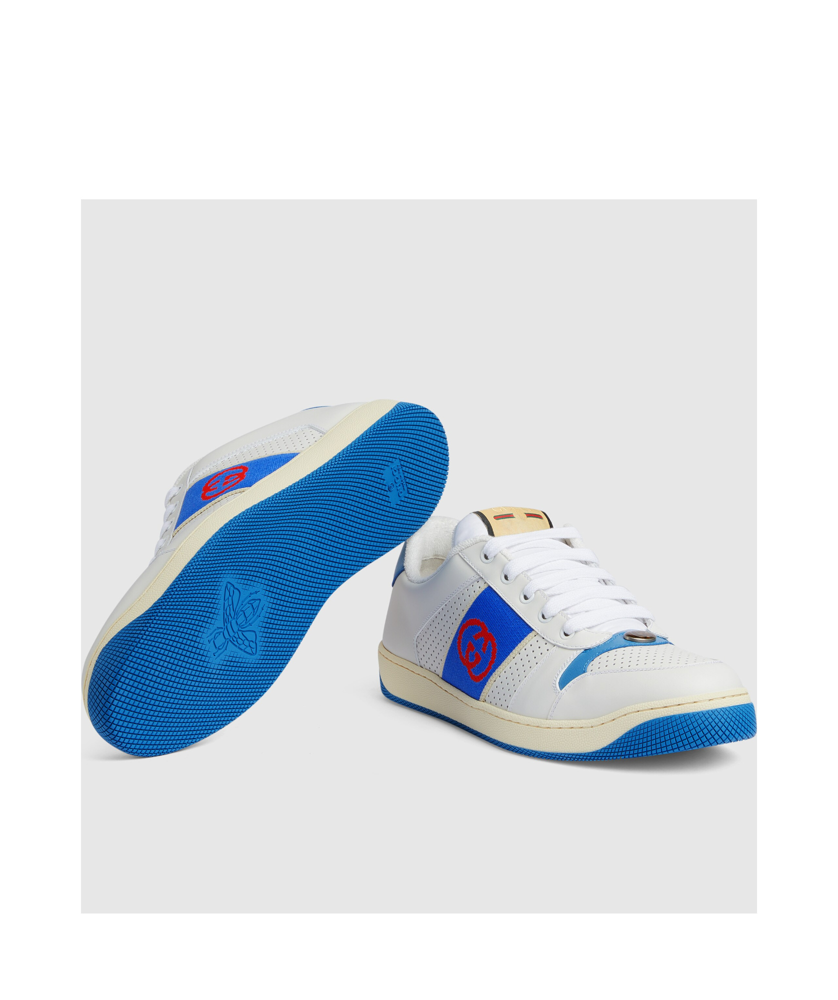 Gucci Men's Screener Sneakers In White