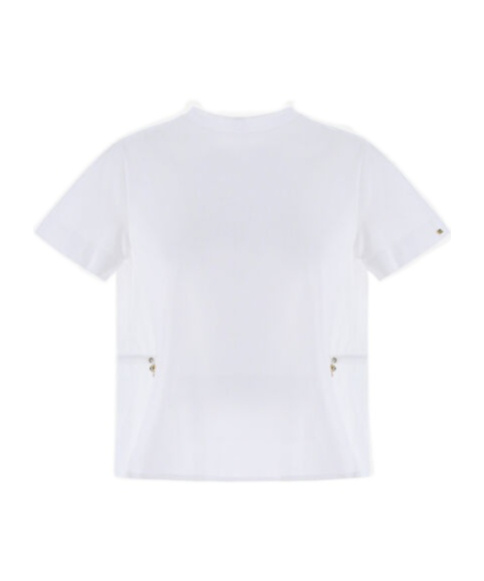 Herno T-shirt In Chic Cotton Jersey And New Techno Taffeta In White