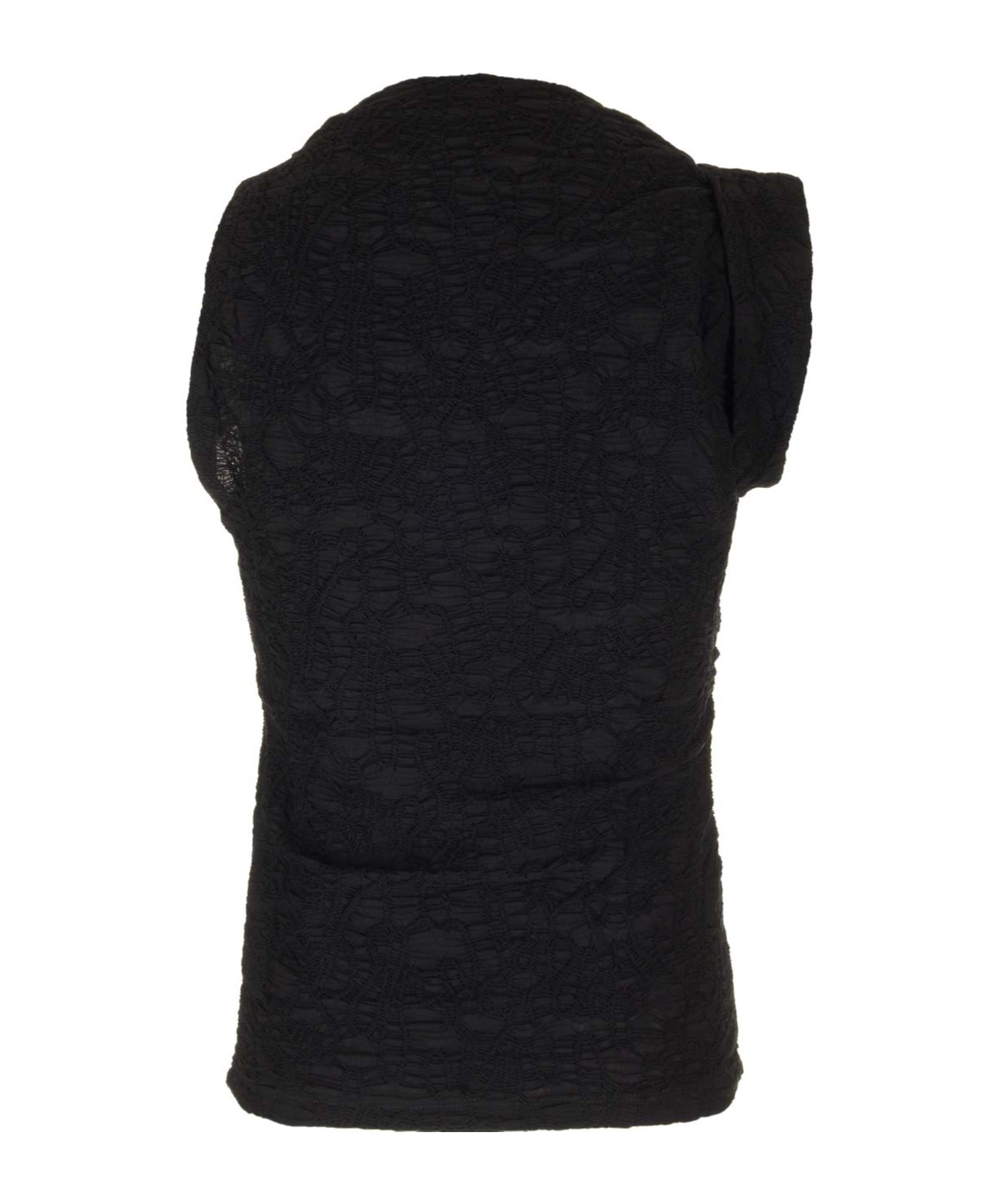Isabel Marant Crinkled Asymmetric Jersey Top In Black
