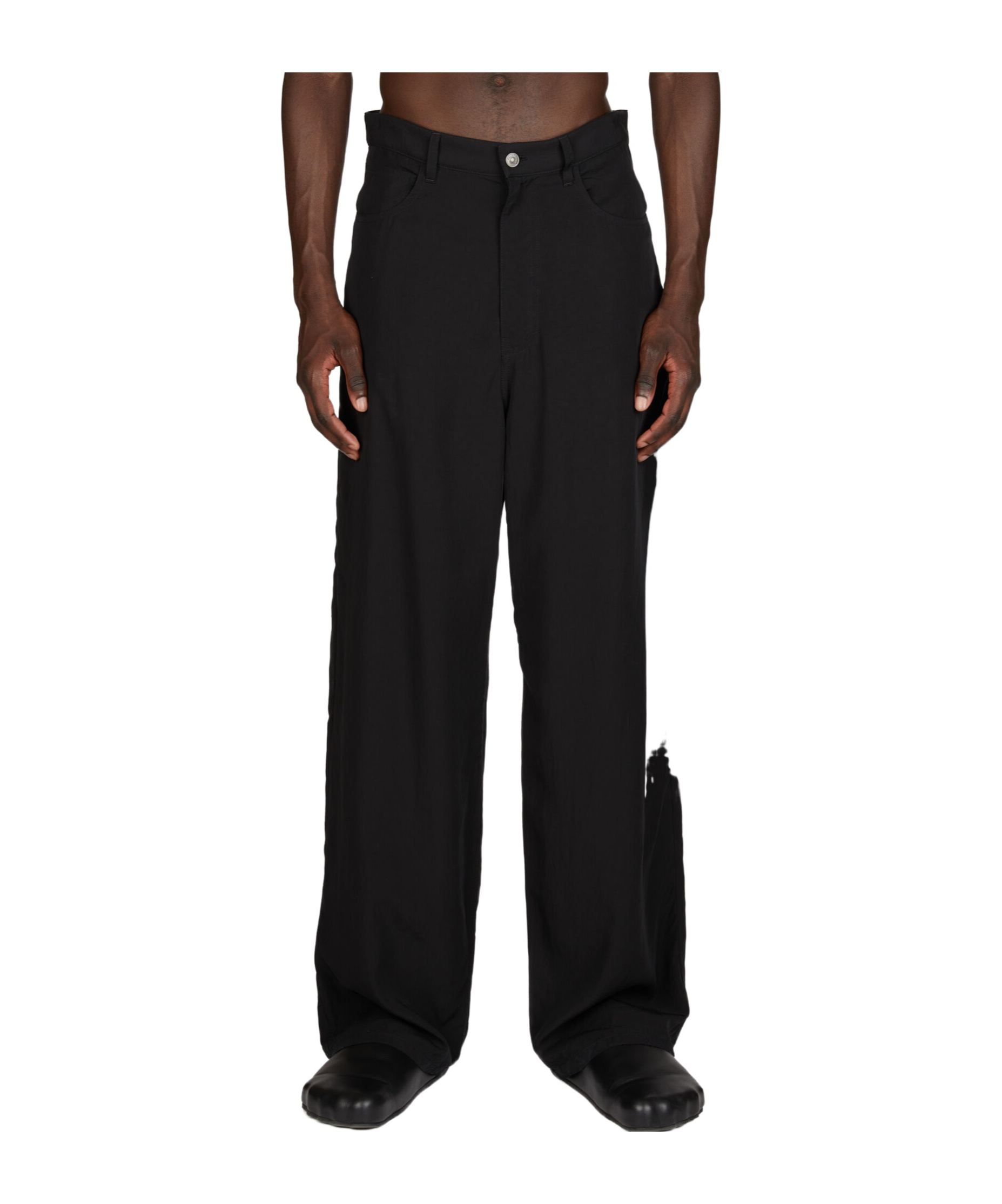 Balenciaga Oversized Tailored Trousers In Black
