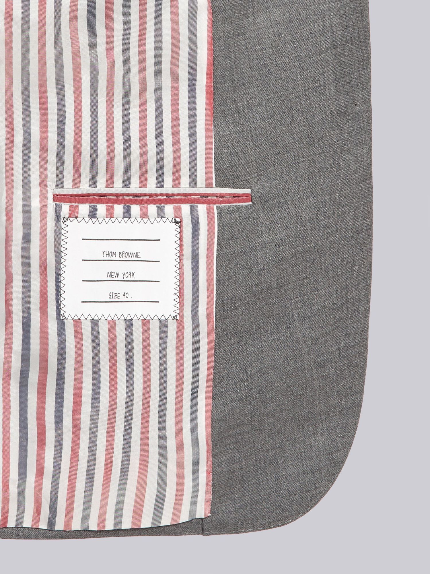 Thom Browne Classic Single Breasted Sport Coat In Medium Grey 2-ply Wool Fresco In Gray