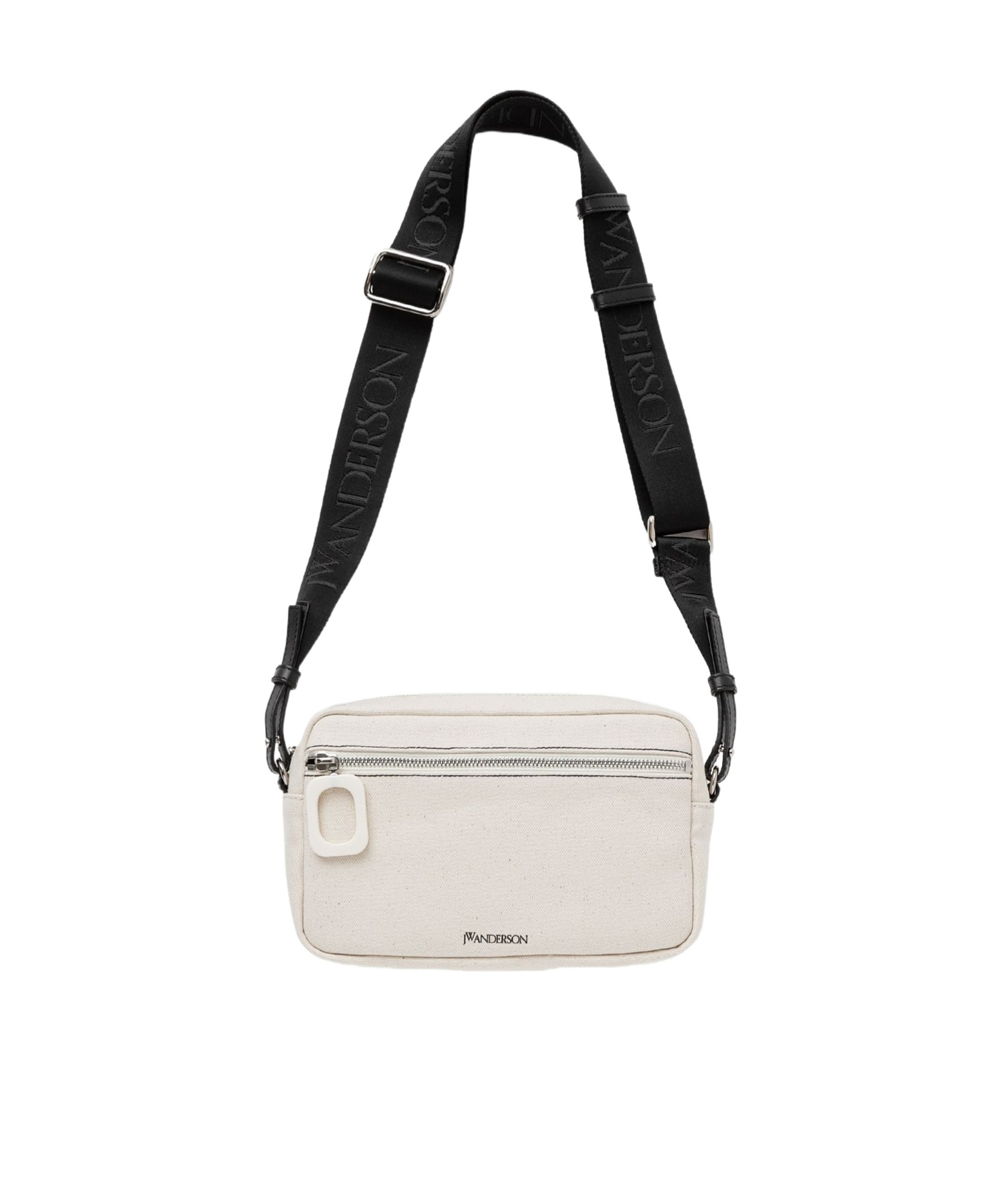 Jw Anderson Canvas Shoulder Bag In White
