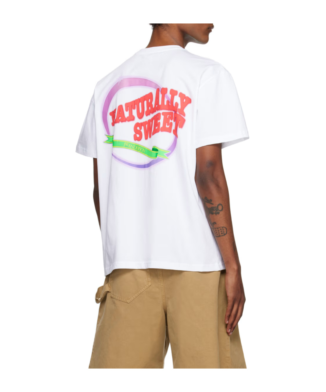 Jw Anderson Naturally Sweet Cotton T-shirt In White