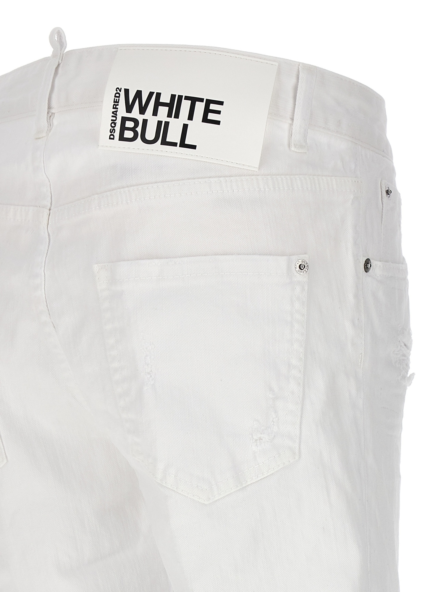 Shop Dsquared2 Cool Girl Low-rise Slim-fit Jeans In White