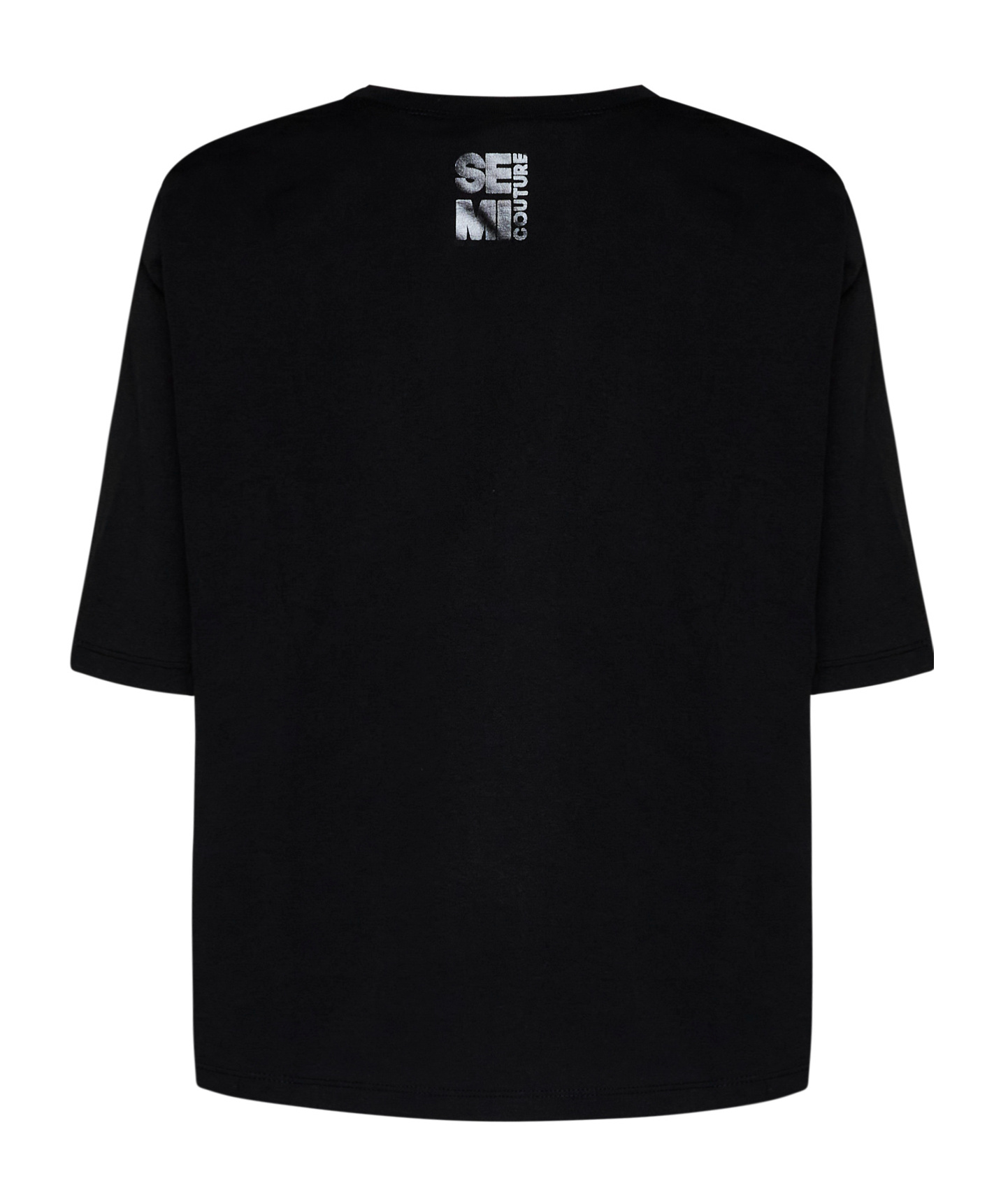 SEMICOUTURE LOGO-PRINT T-SHIRT 