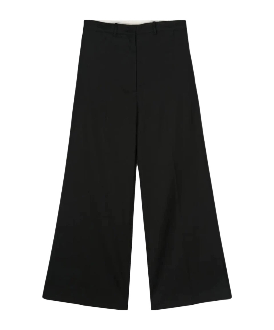 Low Classic Wide Wool Trouser Clothing In Black