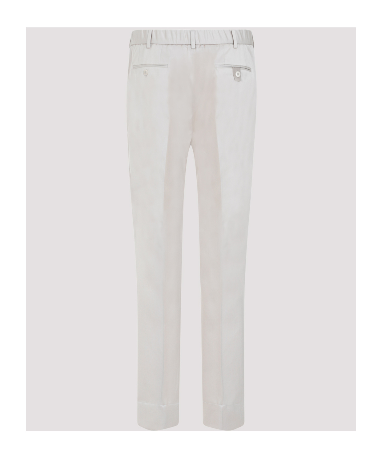 Brioni Slim-fit Cotton Tailored Trousers In White