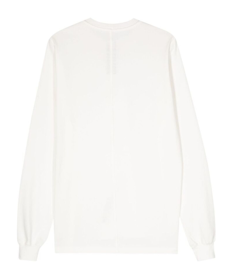 Rick Owens Seam-detail Cotton Sweatshirt In White