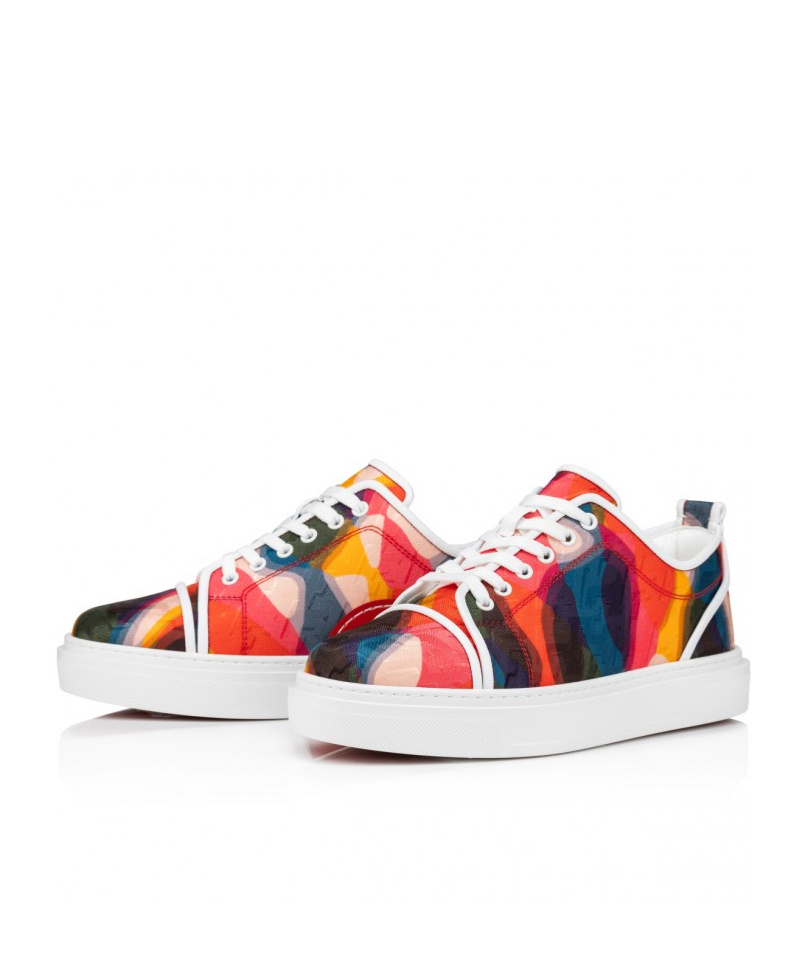 Christian Louboutin Round Head Low Upper Board Shoes In Multicolor