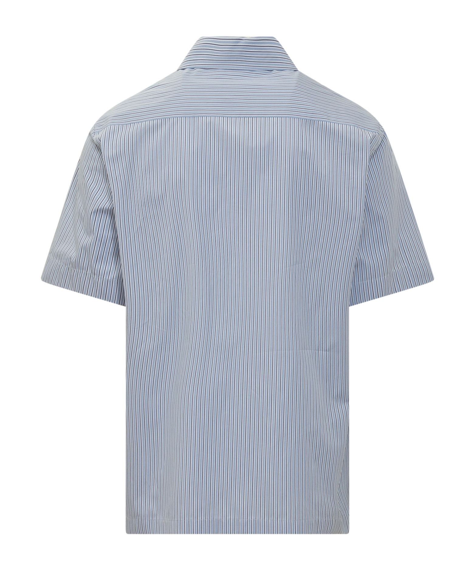 Versace Nautical-print Striped Shirt In Multicolor