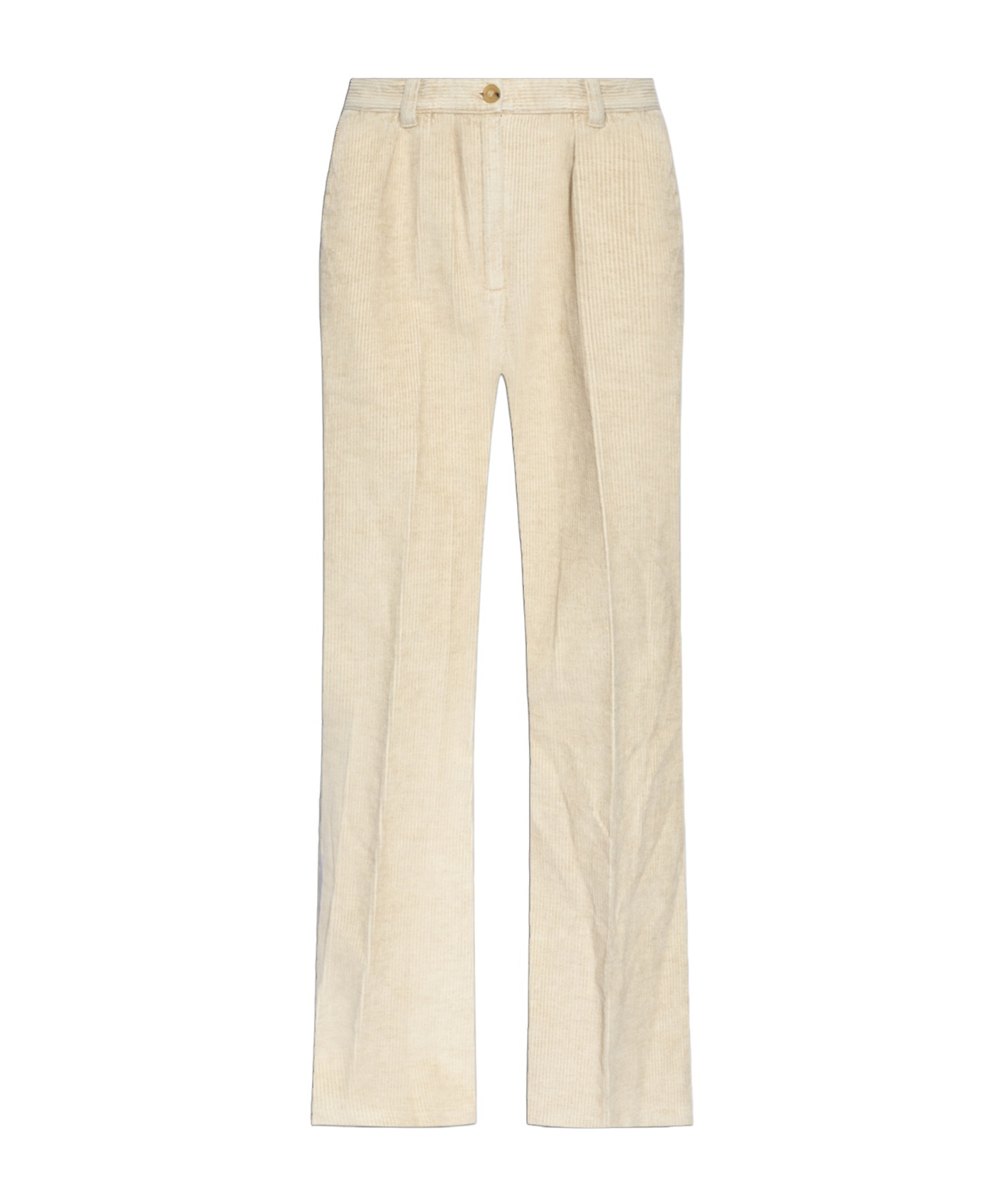 Apc Tressie Corduroy Trousers In Nude