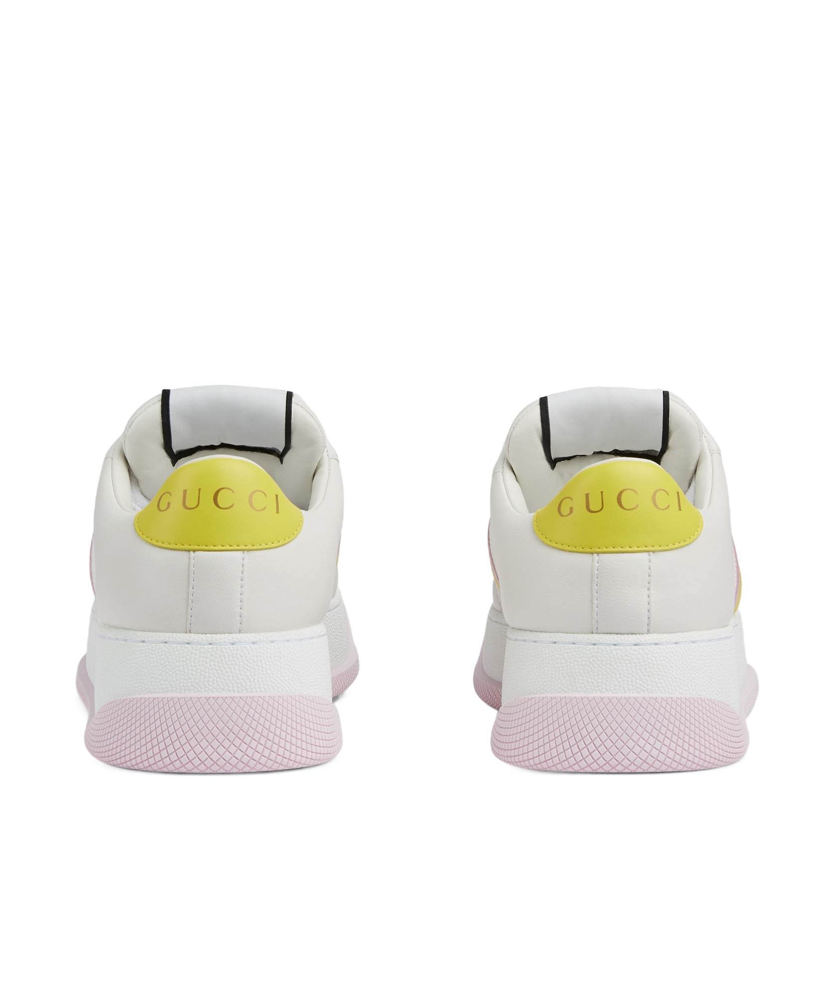 Gucci Screener Platform Sneakers In White