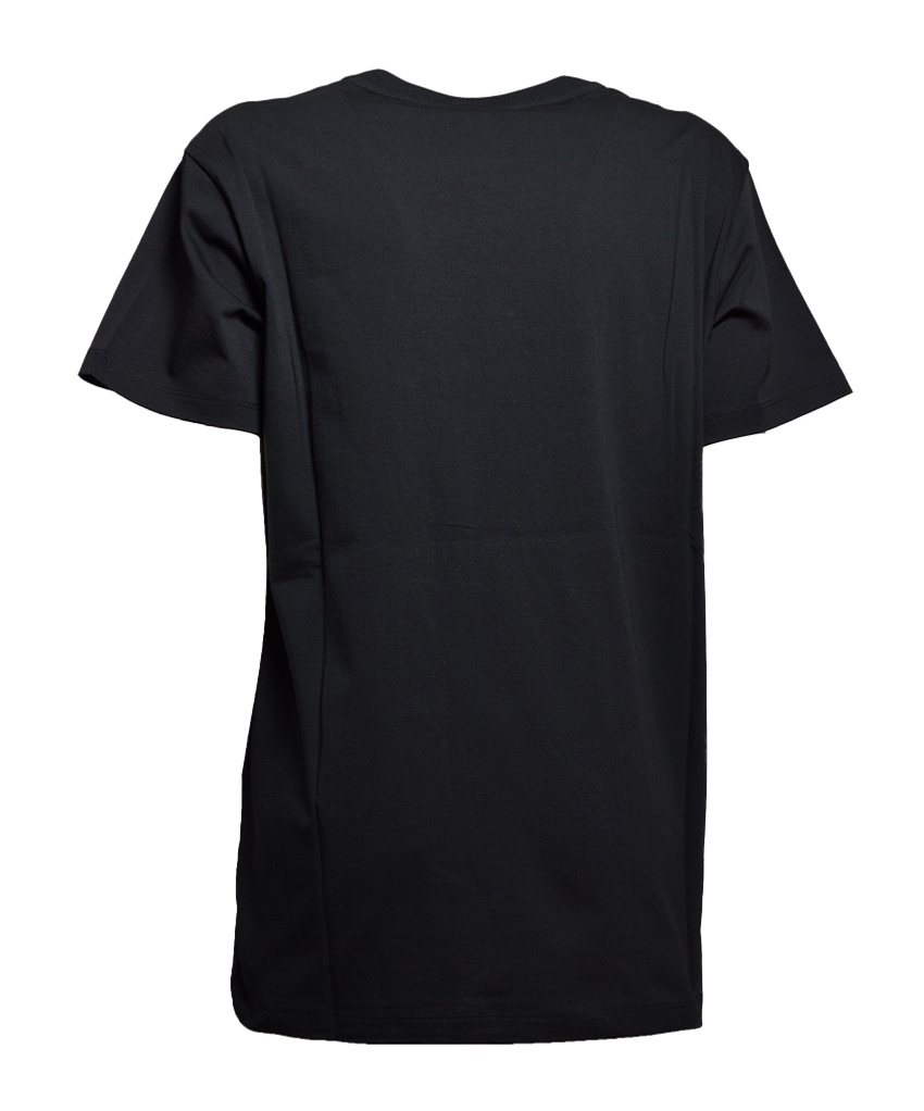 N°21 T-shirt With Round Neck And Short Sleeves In Black