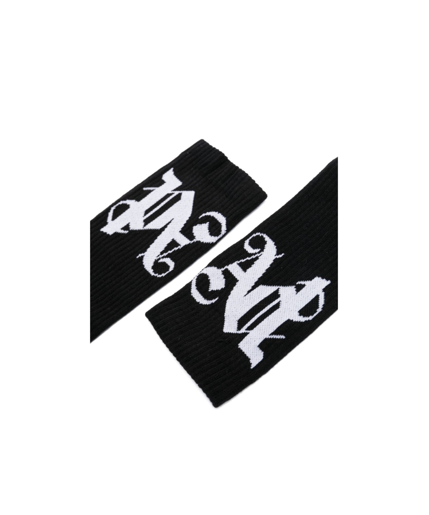 PALM ANGELS LOGO JACQUARD SOCKS
