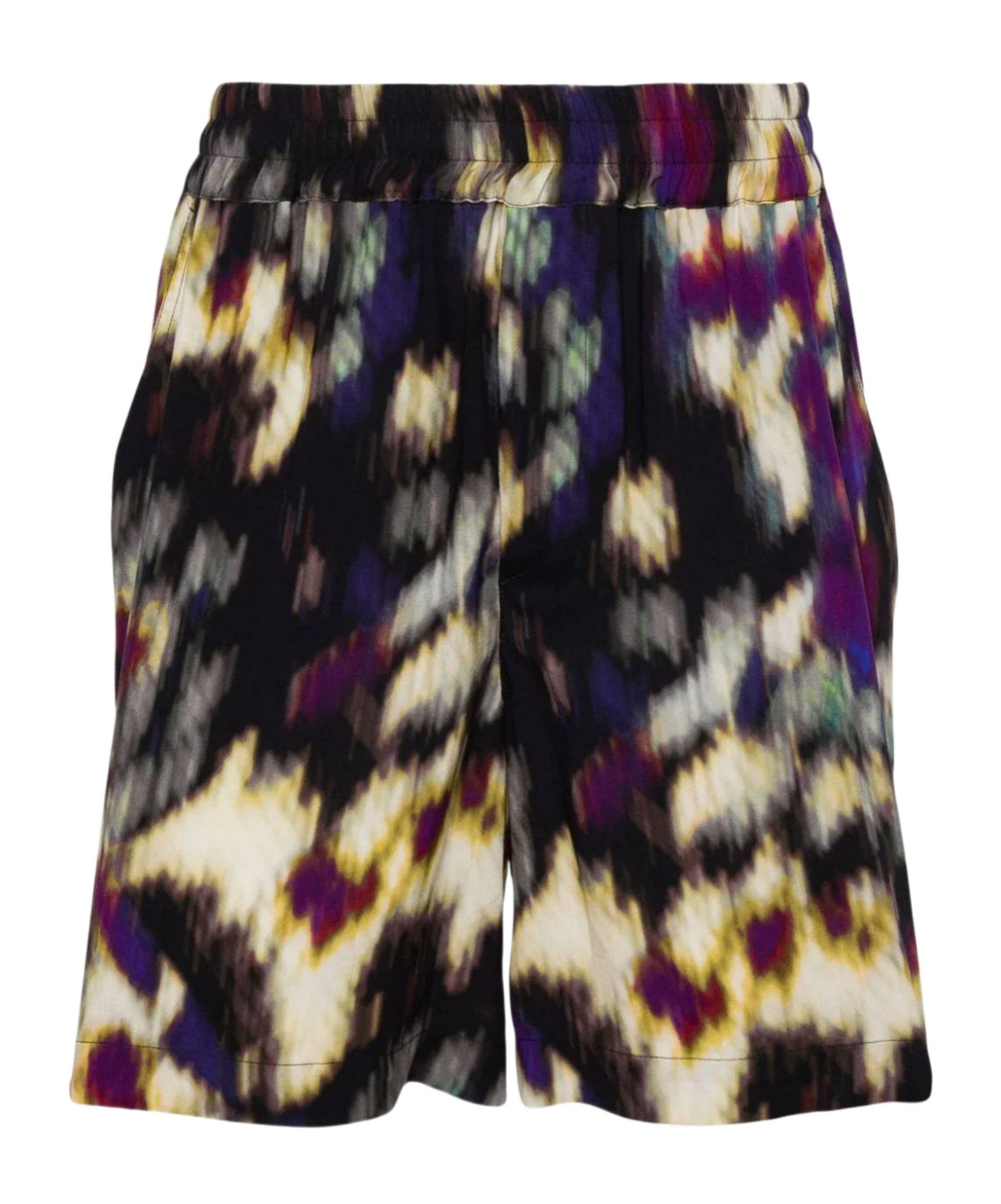Isabel Marant Vatauya Elastic Waist Shorts In Black