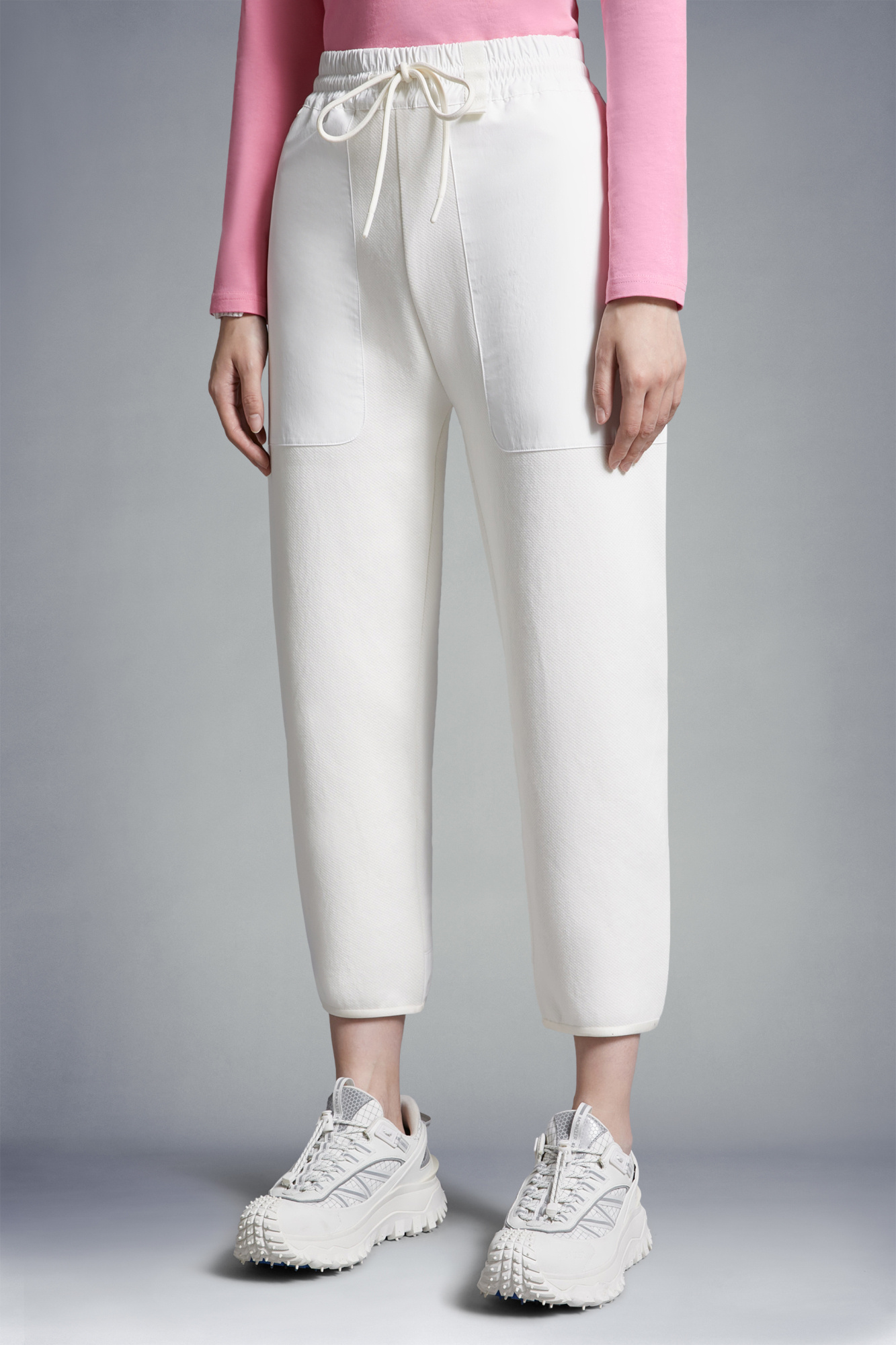 MONCLER CONTRASTING-PANELS TRACK PANTS 