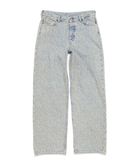 Acne Studios Straight Leg Jeans In Gray