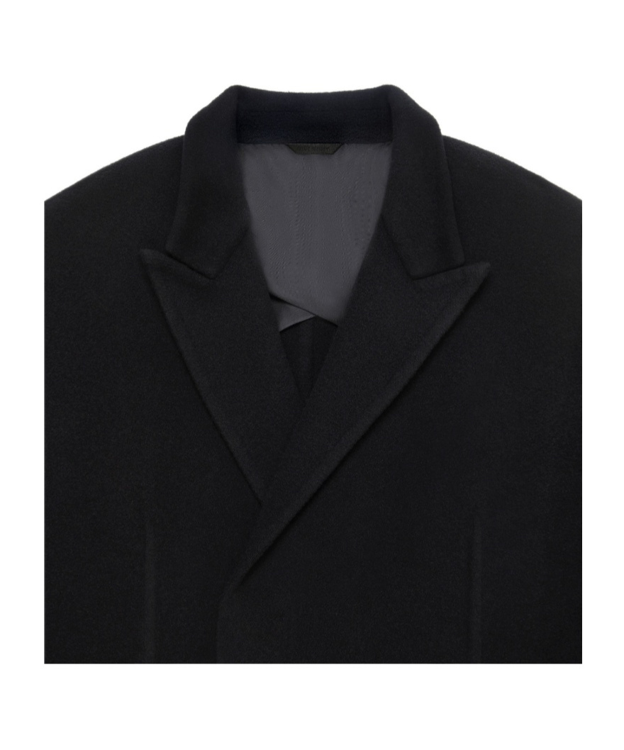 Givenchy Double-breasted Mid-length Coat In Black