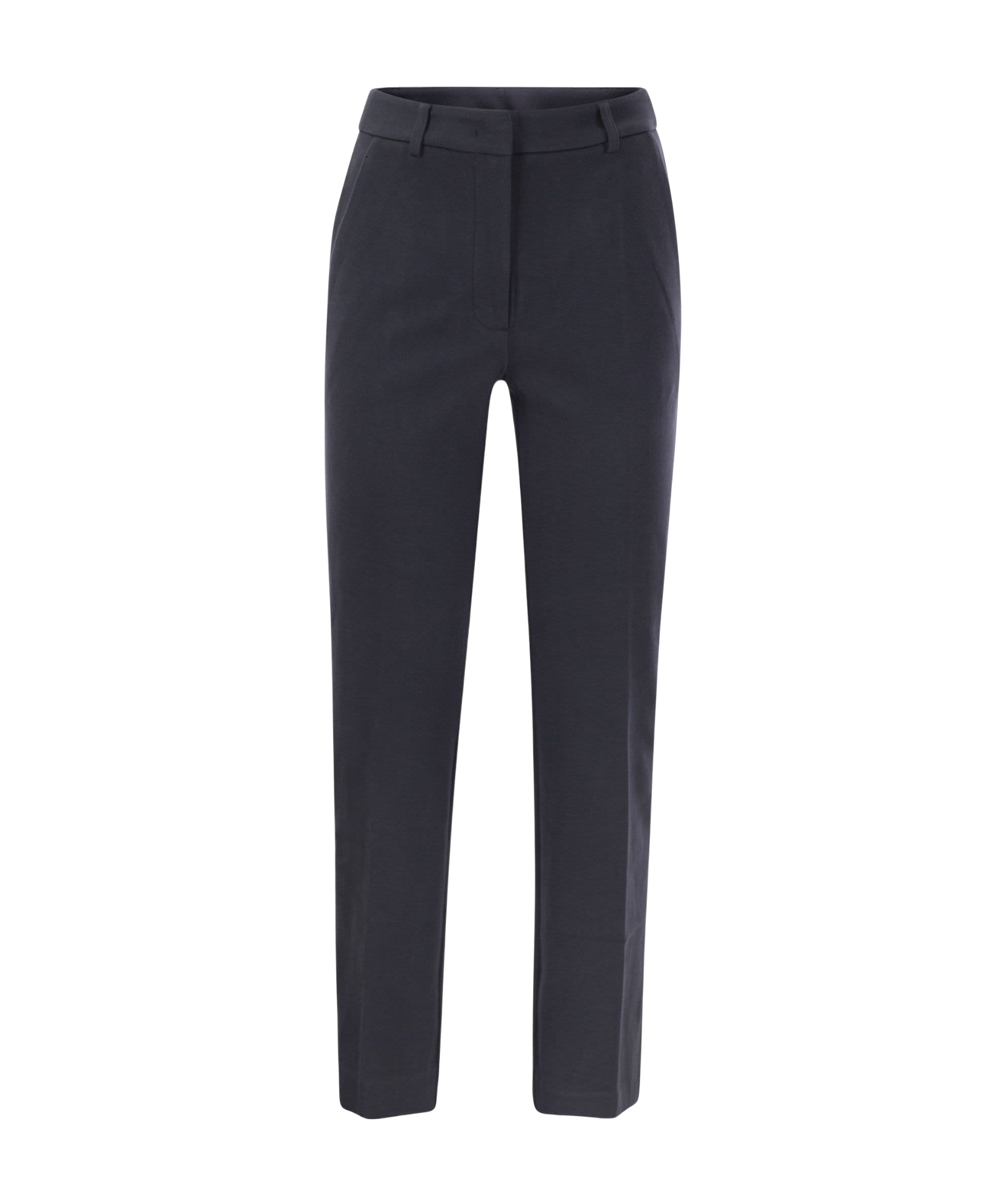 Weekend Max Mara Straight Casual Pants In Black