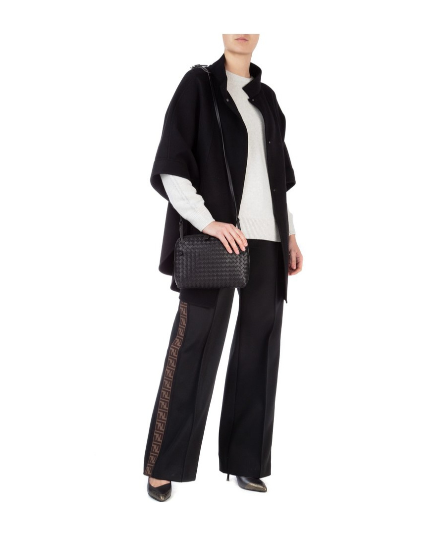 Loro Piana Salzburg Belted Cape In Black