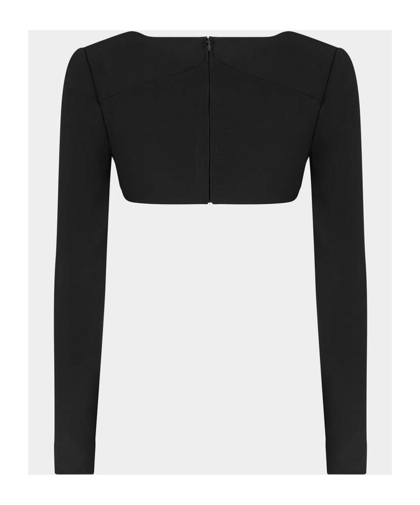 DSQUARED2 LONG-SLEEVED CROPPED TOP