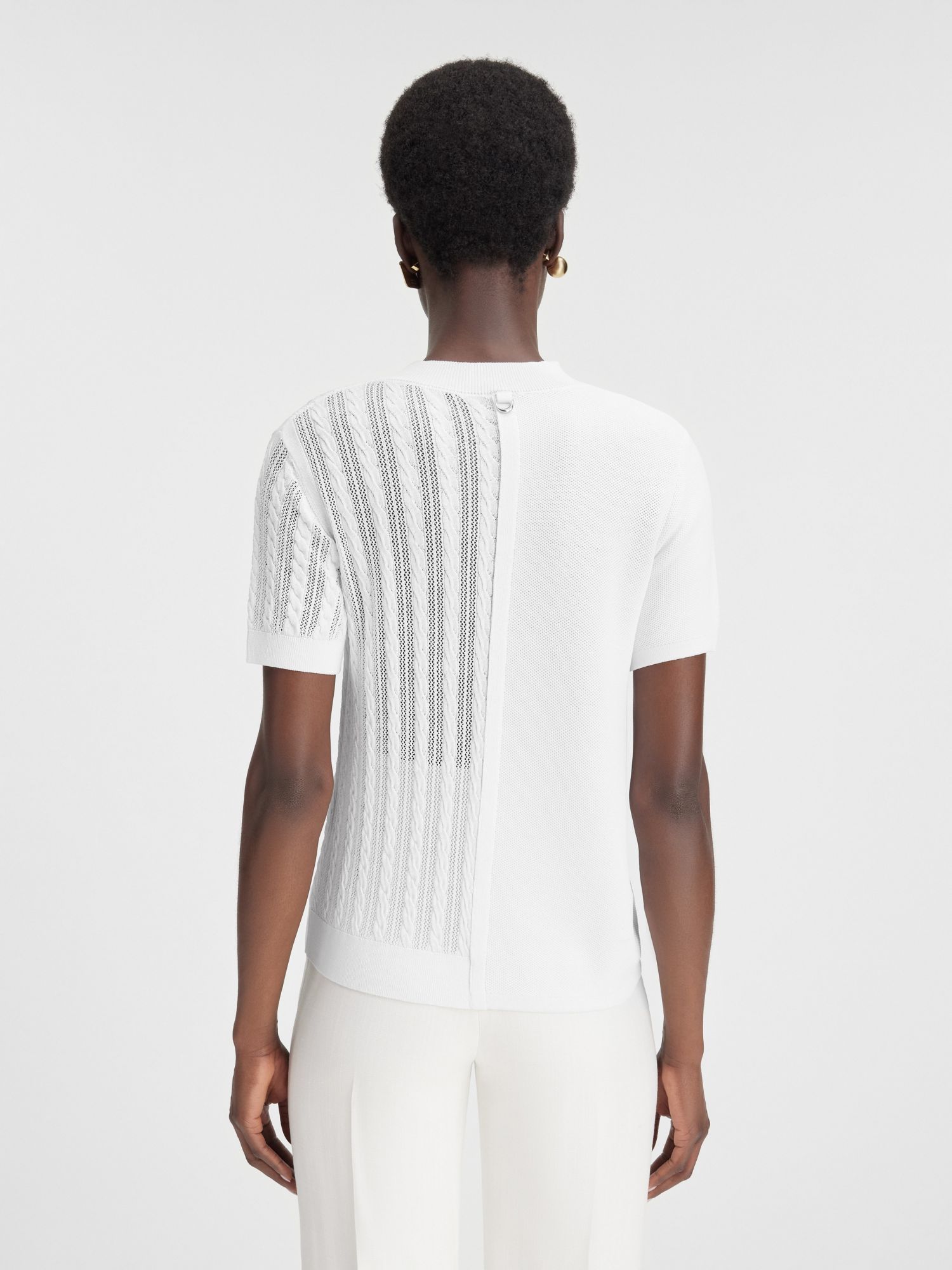 Shop Jacquemus Short-sleeved Sweater In White