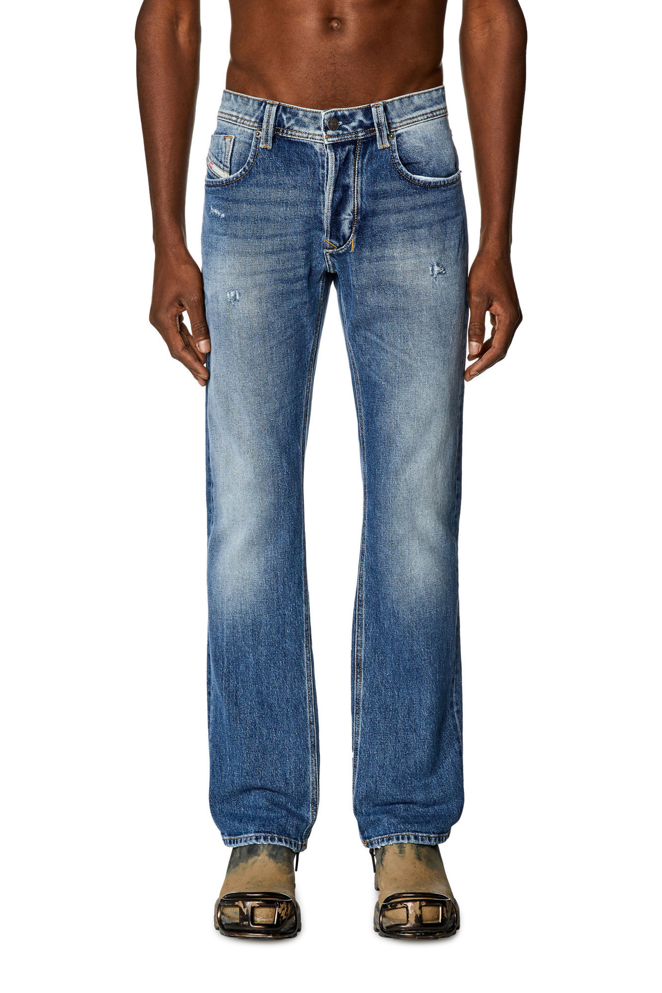 Diesel 1985 Larkee 09i16 Straight Jeans In Blue