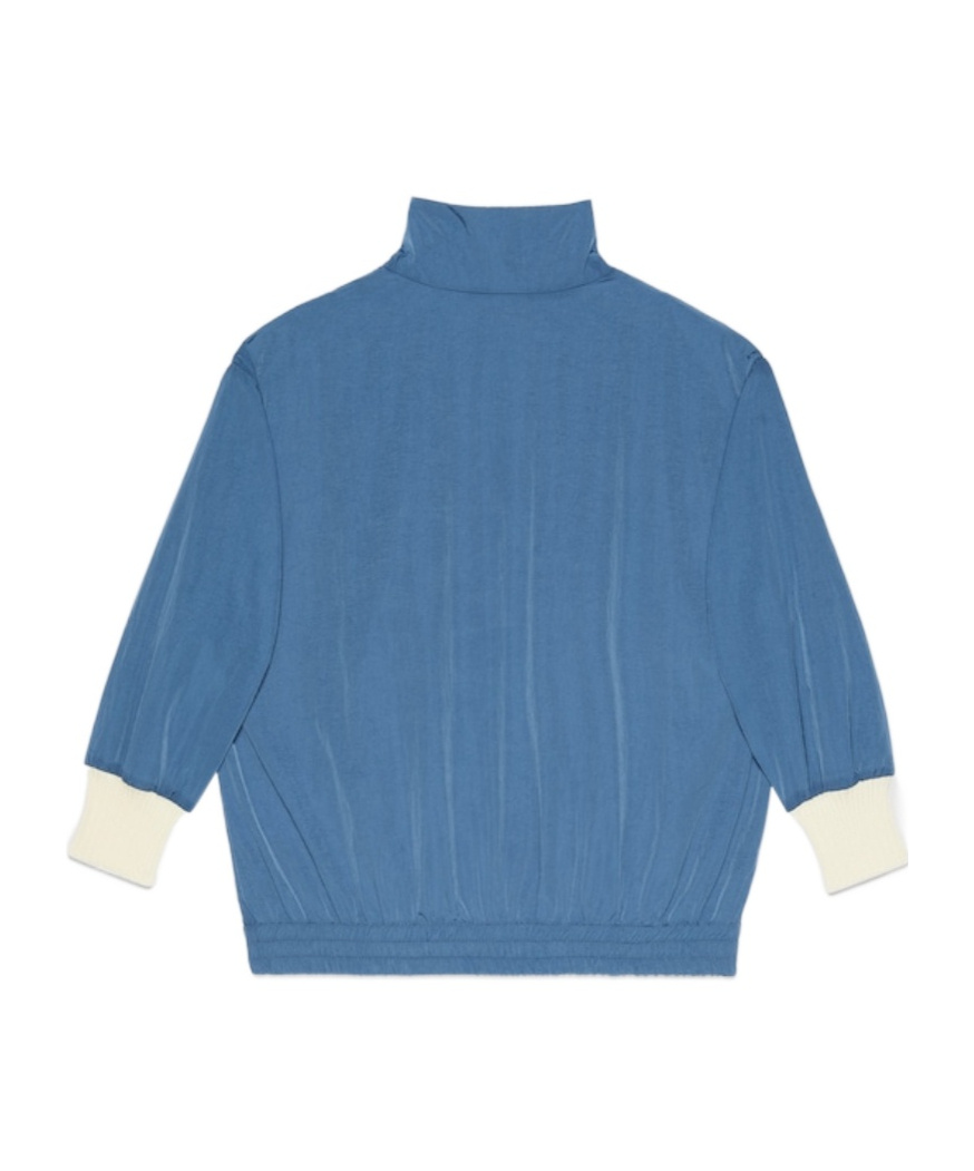 Gucci Interlocking G Stripe-detail Jacket In Blue