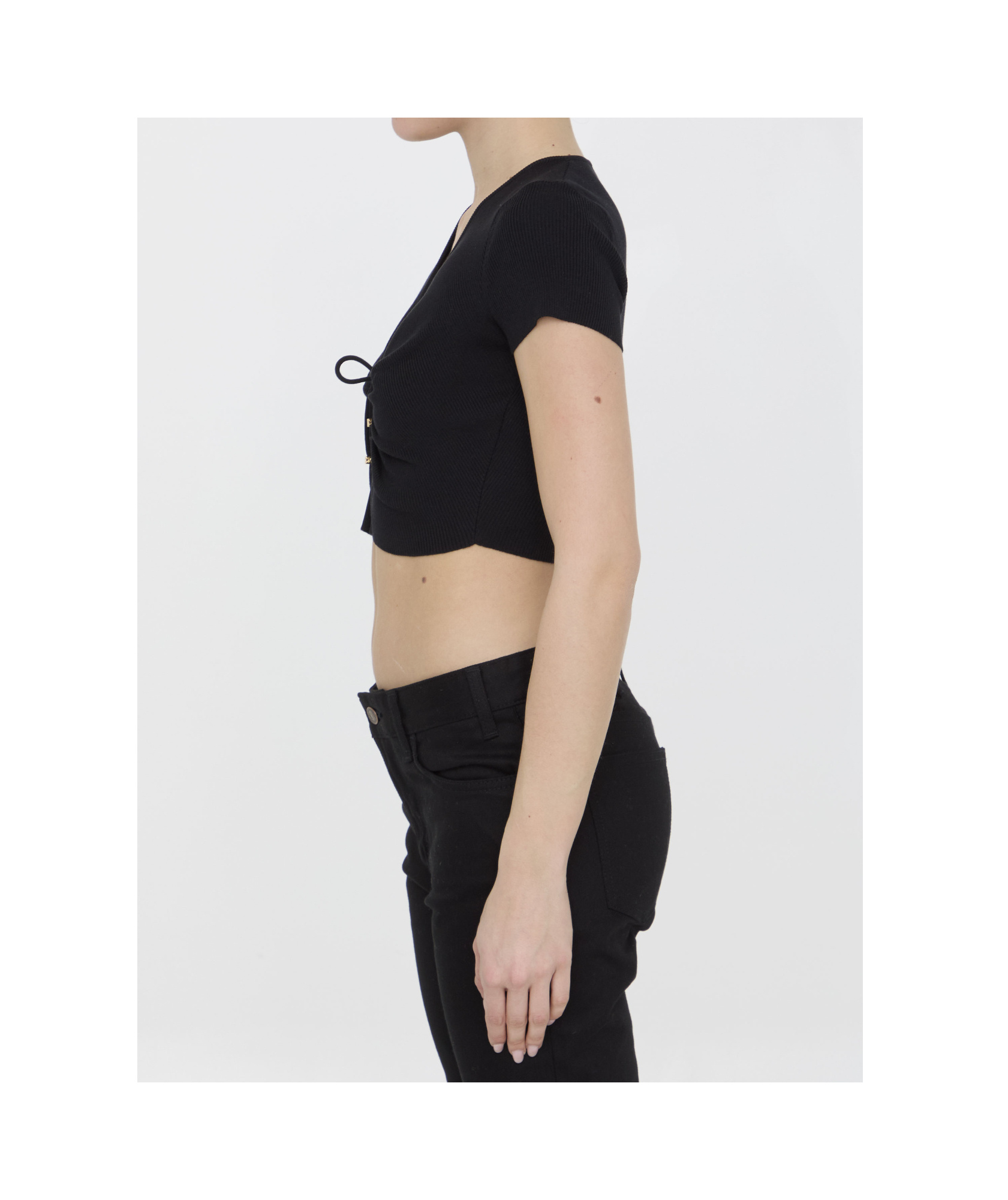 Celine Short T-shirt In Black