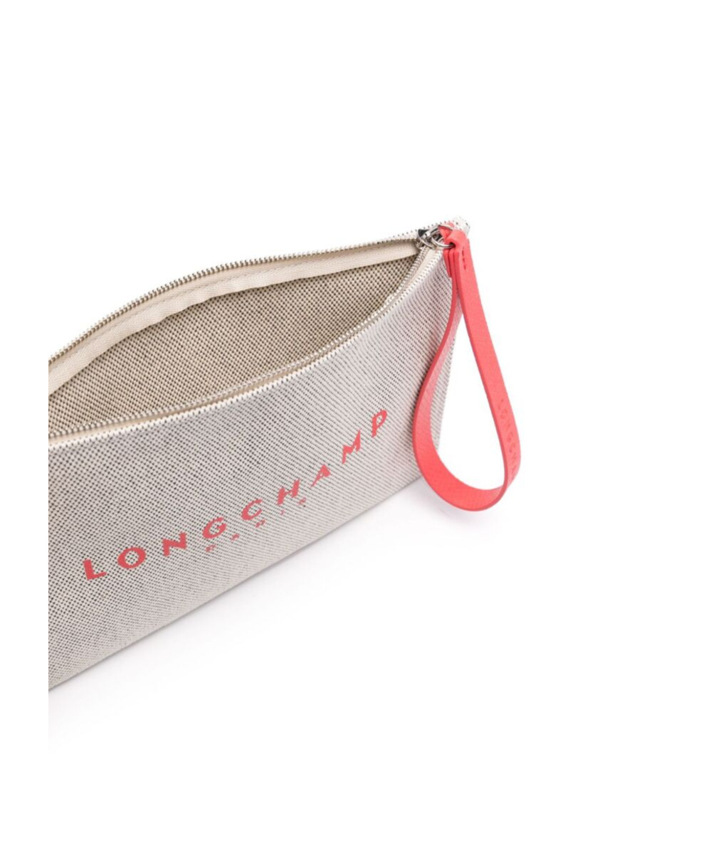 Longchamp Essential Canvas Pochette In White