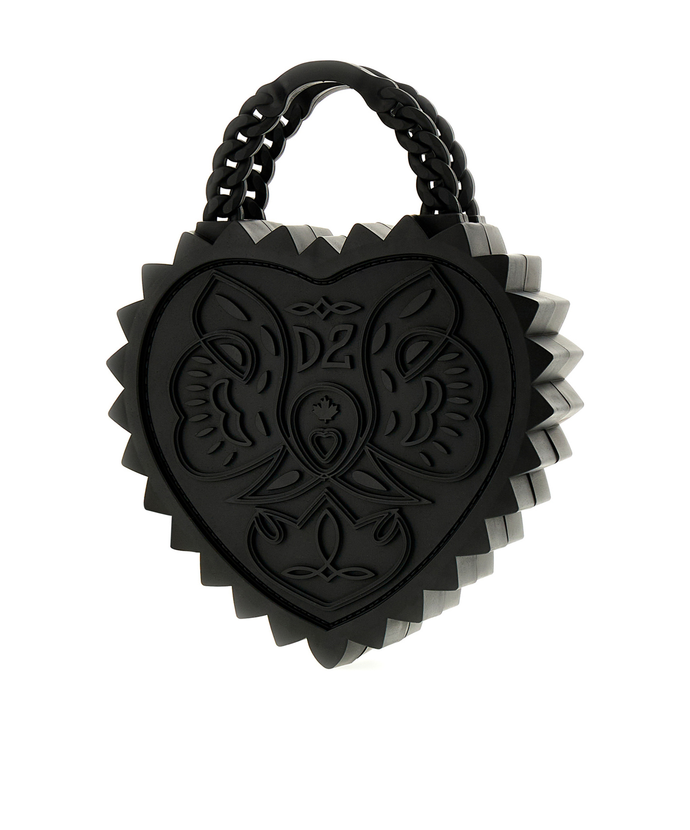 Dsquared2 Open Your Heart Tote Bag In Black