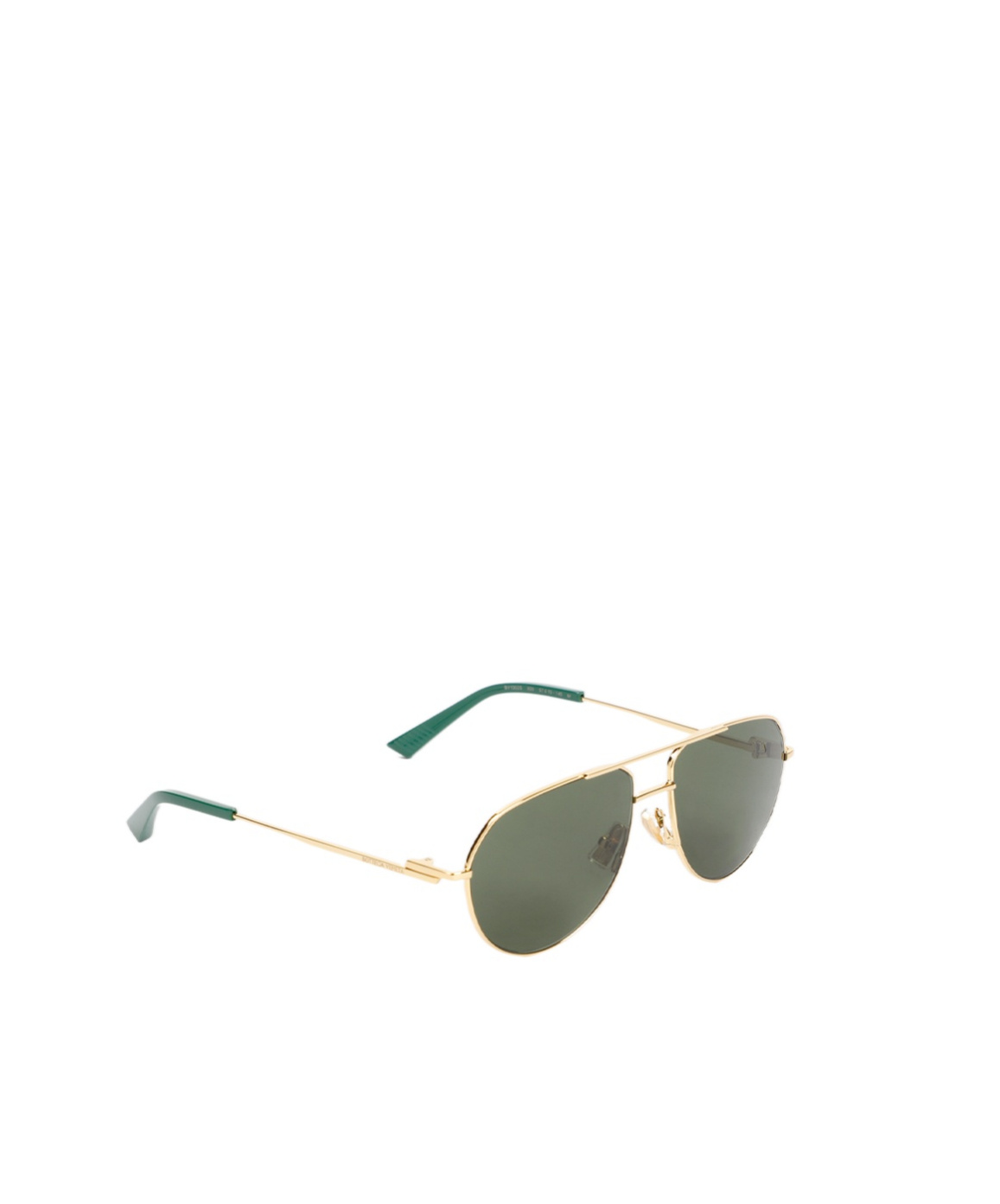 Bottega Veneta Pilot-frame Tinted Sunglasses In Green