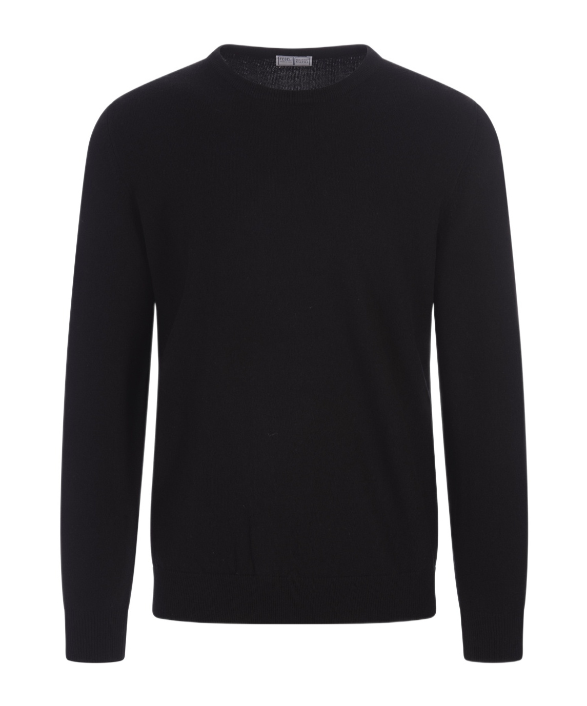 Fedeli Long-sleeved Sweater In Black