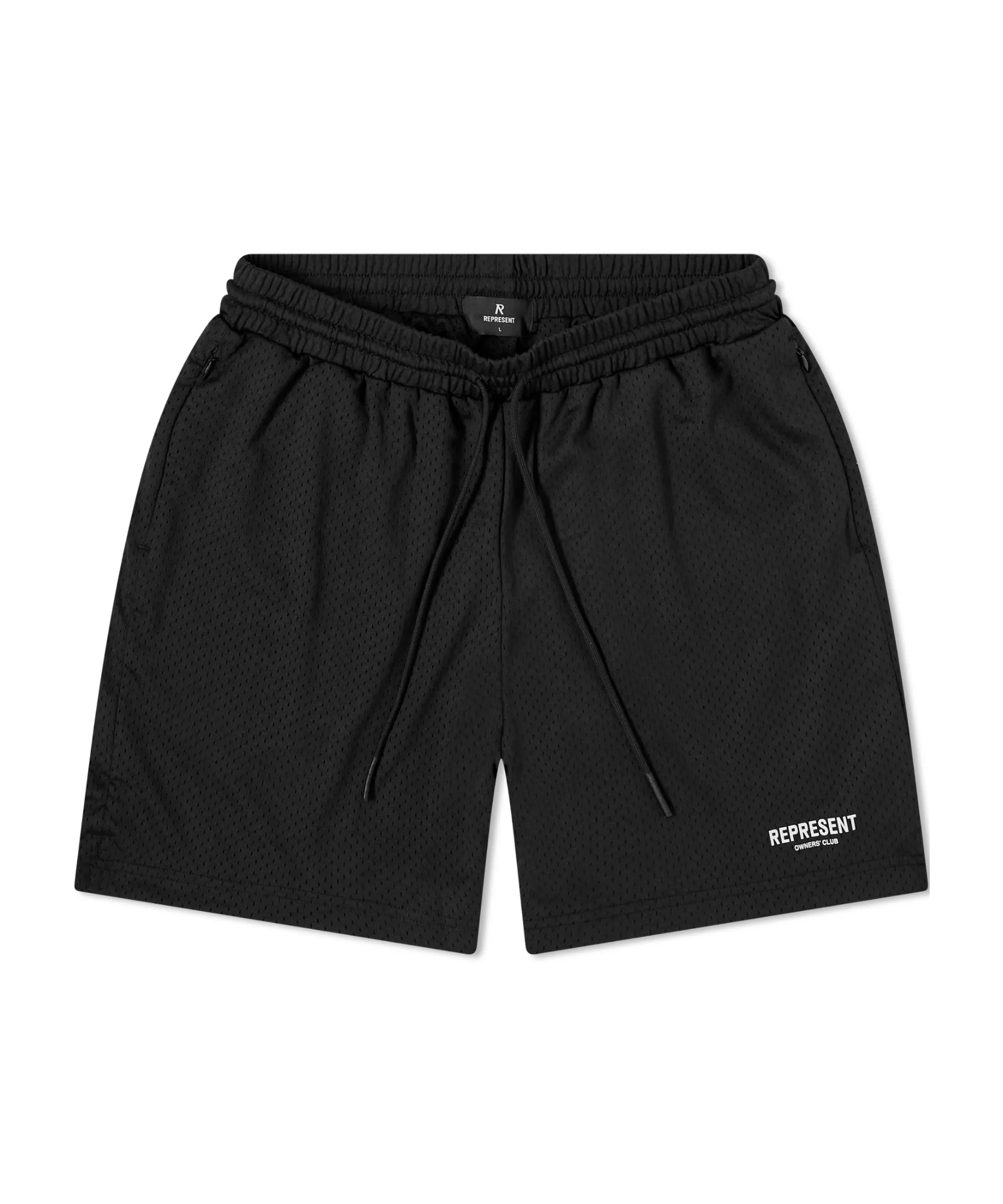 Represent Owners Club Mesh Bermuda Shorts In Black