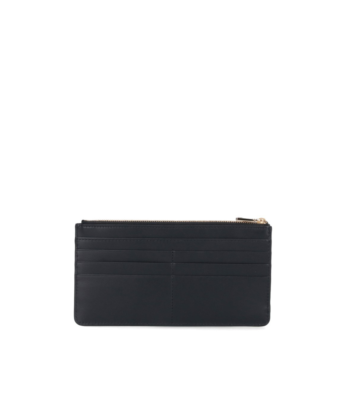 Dolce & Gabbana Logo-plaque Leather Wallet In Black