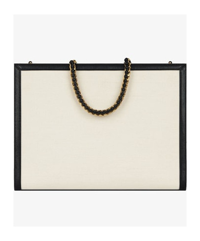 Shop Givenchy Medium G Tote Shopping Bag In Canvas And Leather In White