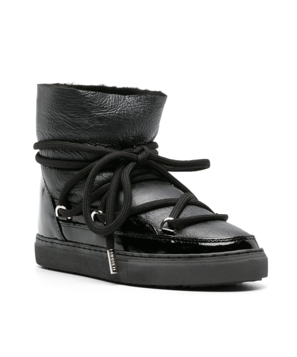Inuikii Classic Sneaker Lambskin Boots In Black