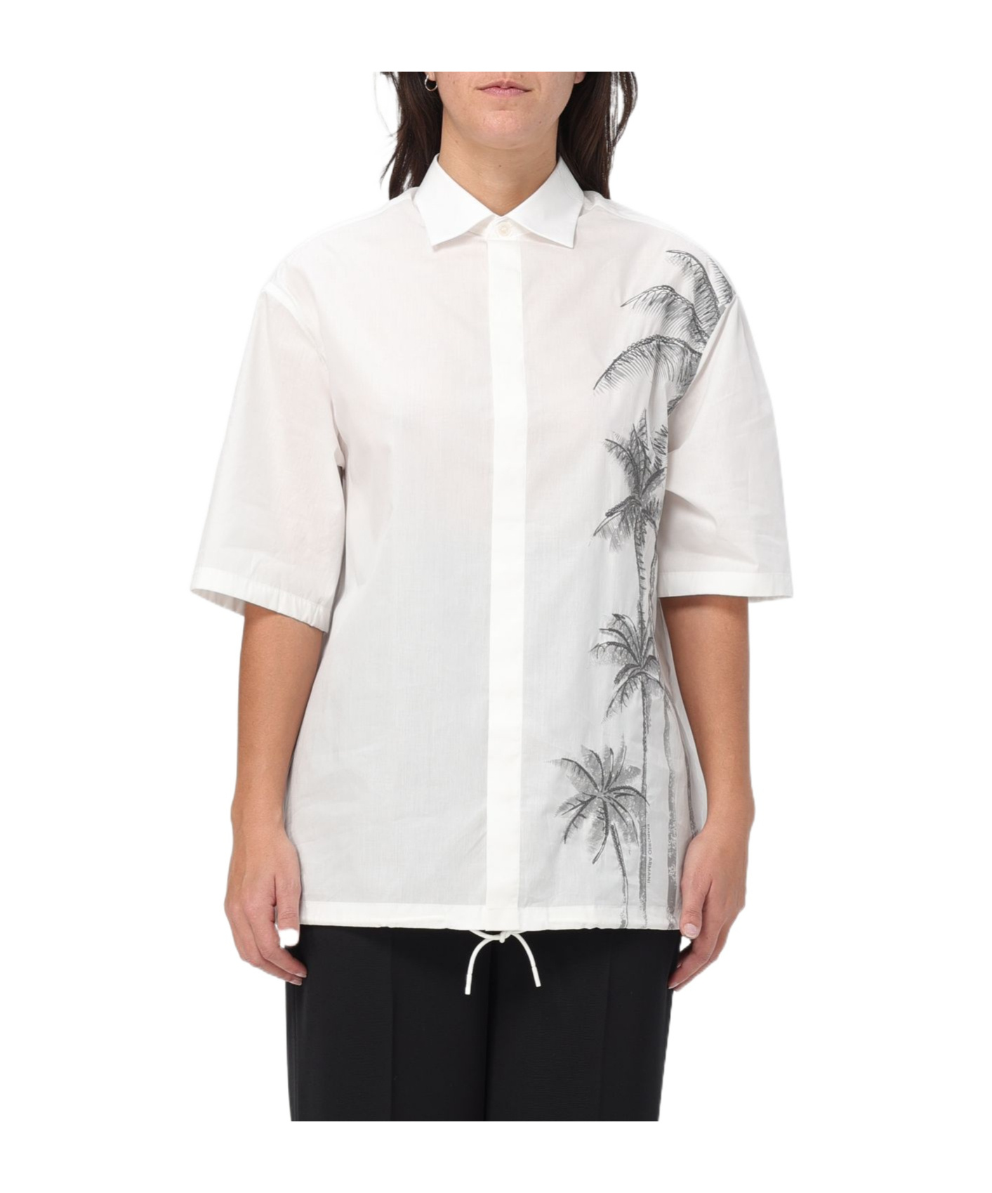 Emporio Armani Lapel Short-sleeved Shirt